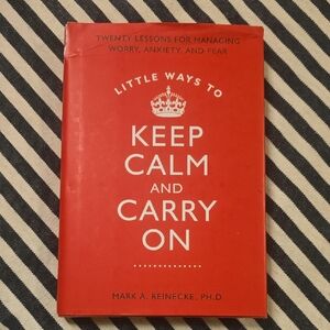 Red 'Keep Calm and Carry On' Book